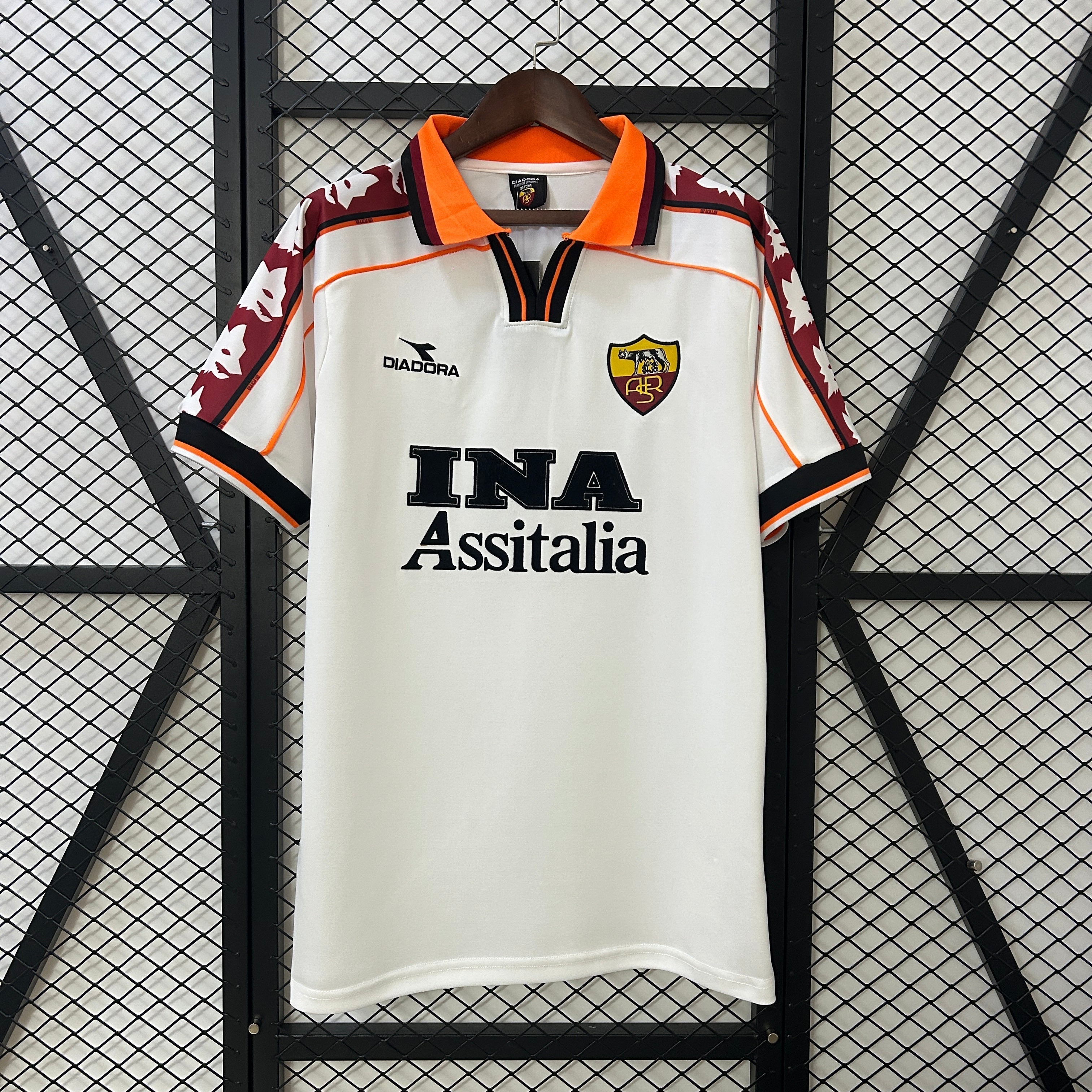 Camiseta AS Roma Visita Retro 1999/00 Versión Fan