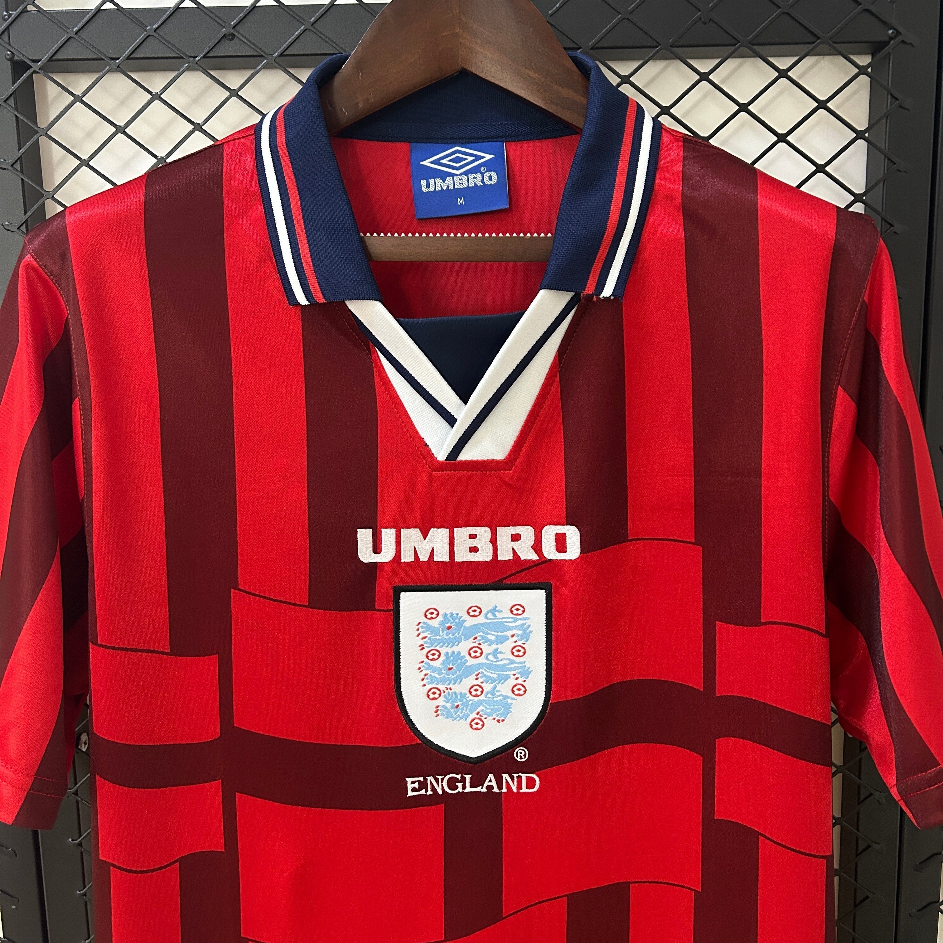 Camiseta Inglaterra Visita Retro 1998 Versión Fan