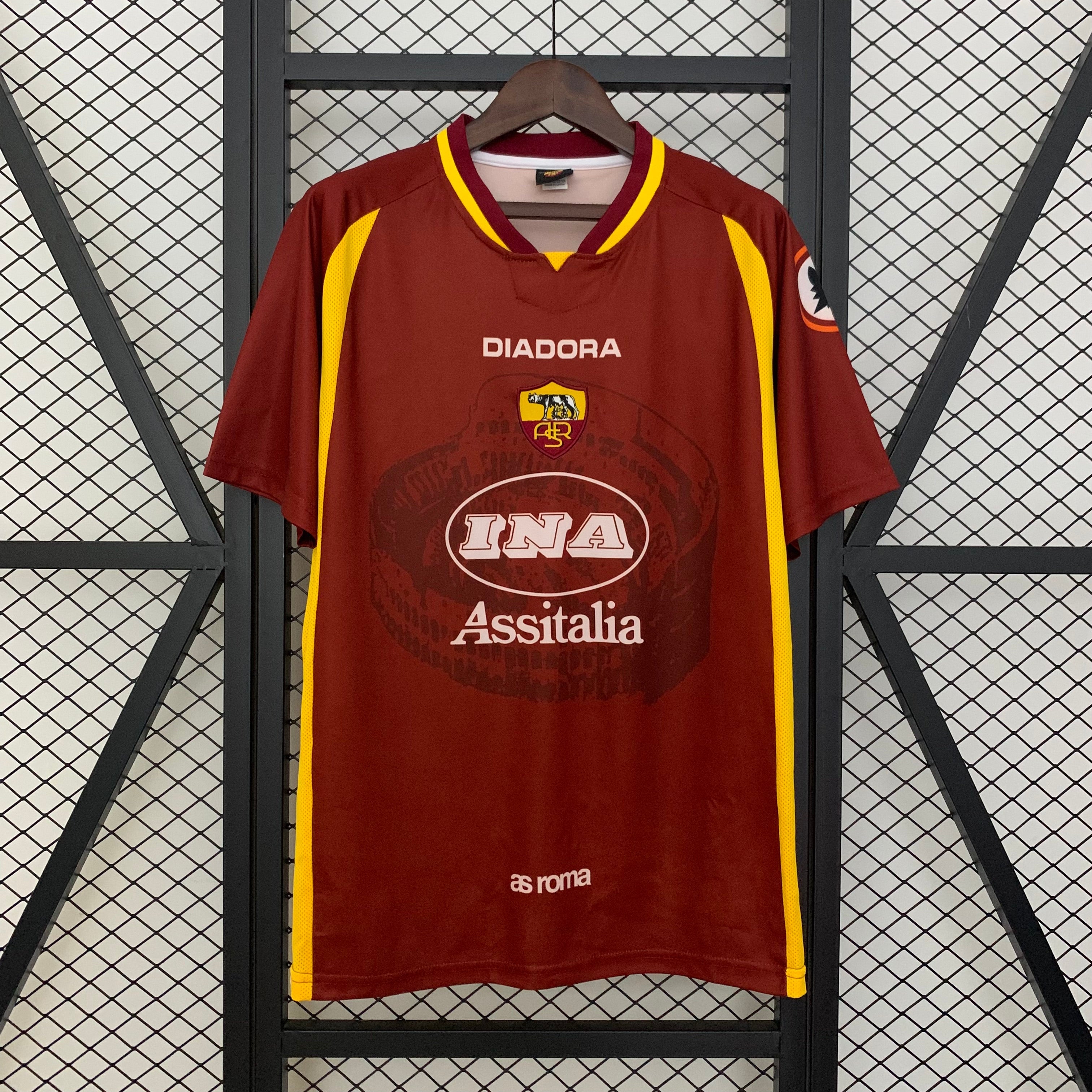 Camiseta AS Roma Local Retro 1997/98 Versión Fan