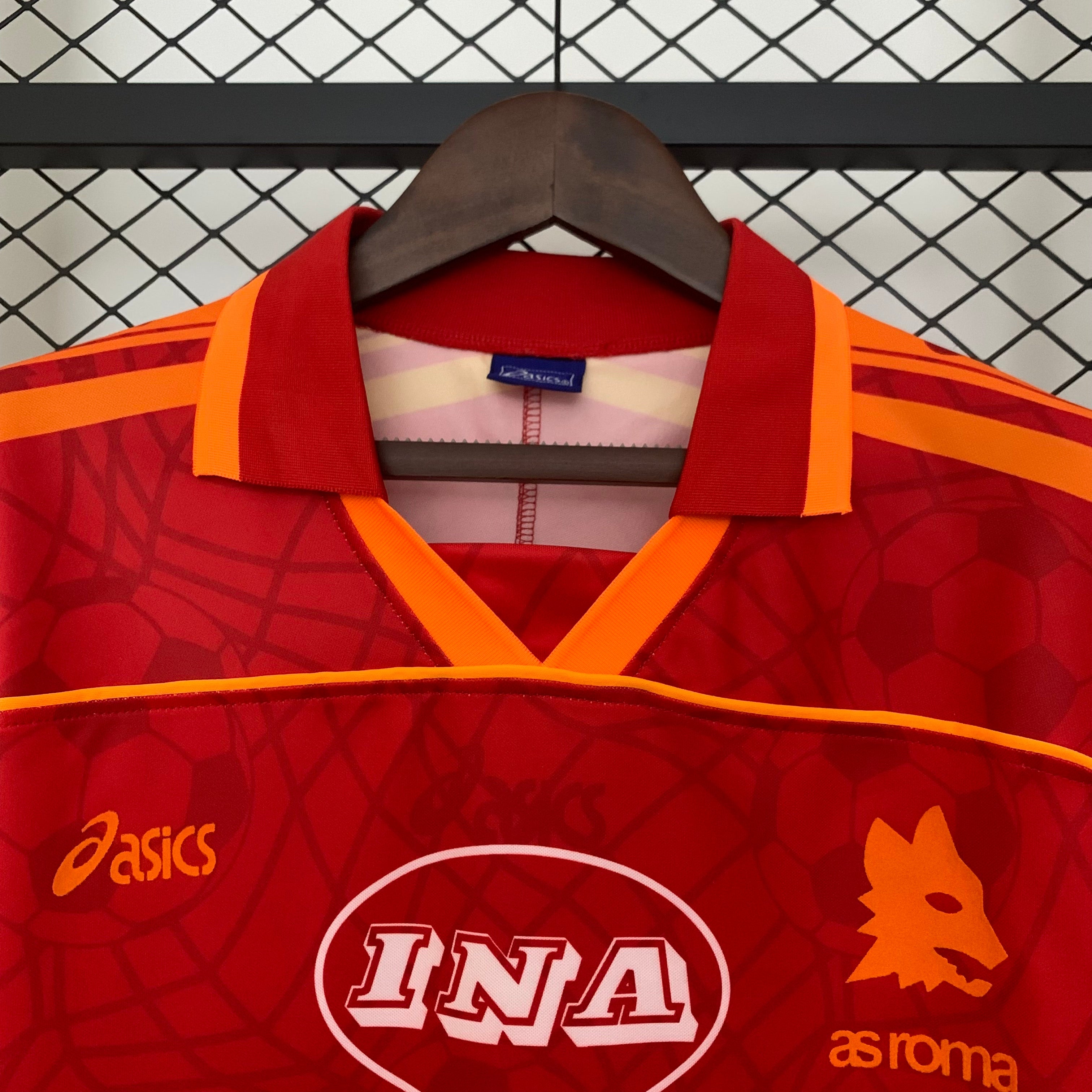 Camiseta AS Roma Local Retro 1995/96 Versión Fan
