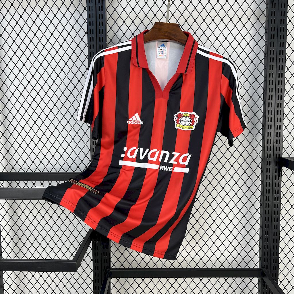 Camiseta Bayer 04 Leverkusen Local Retro 2000/01 Versión Fan