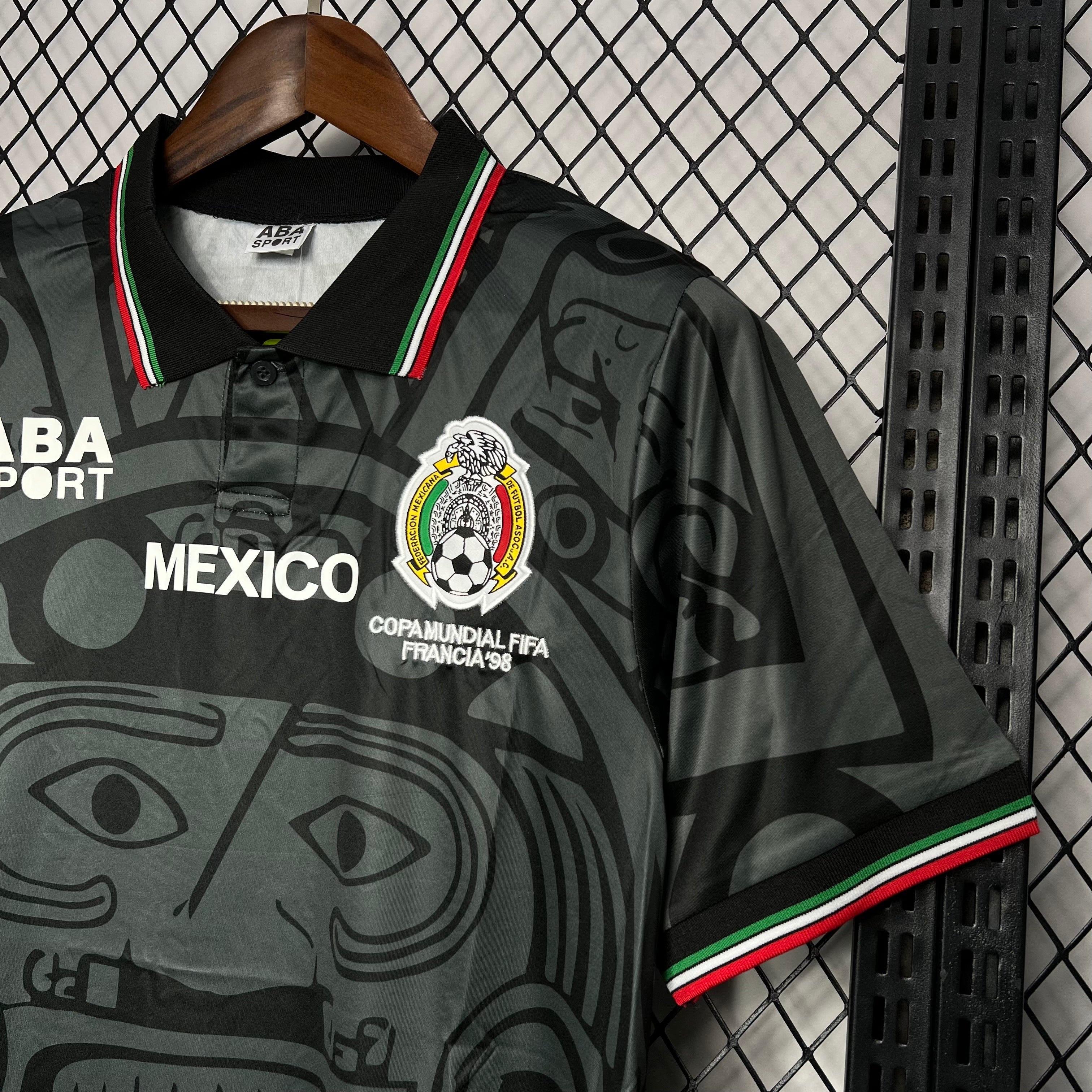 Jersey México 1998 Negra | Retro