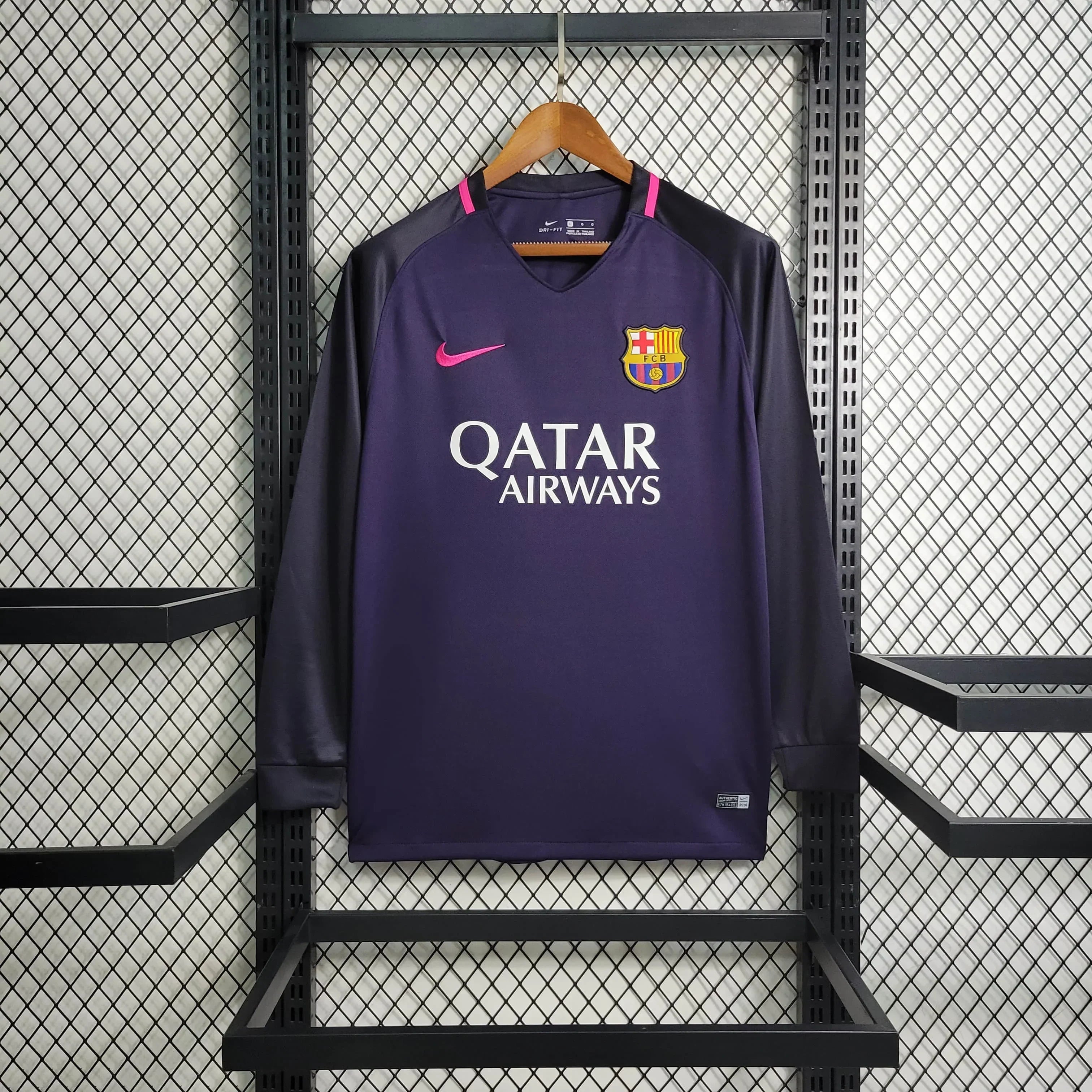 Camiseta FC Barcelona Retro Visita Manga Larga 2016/17
