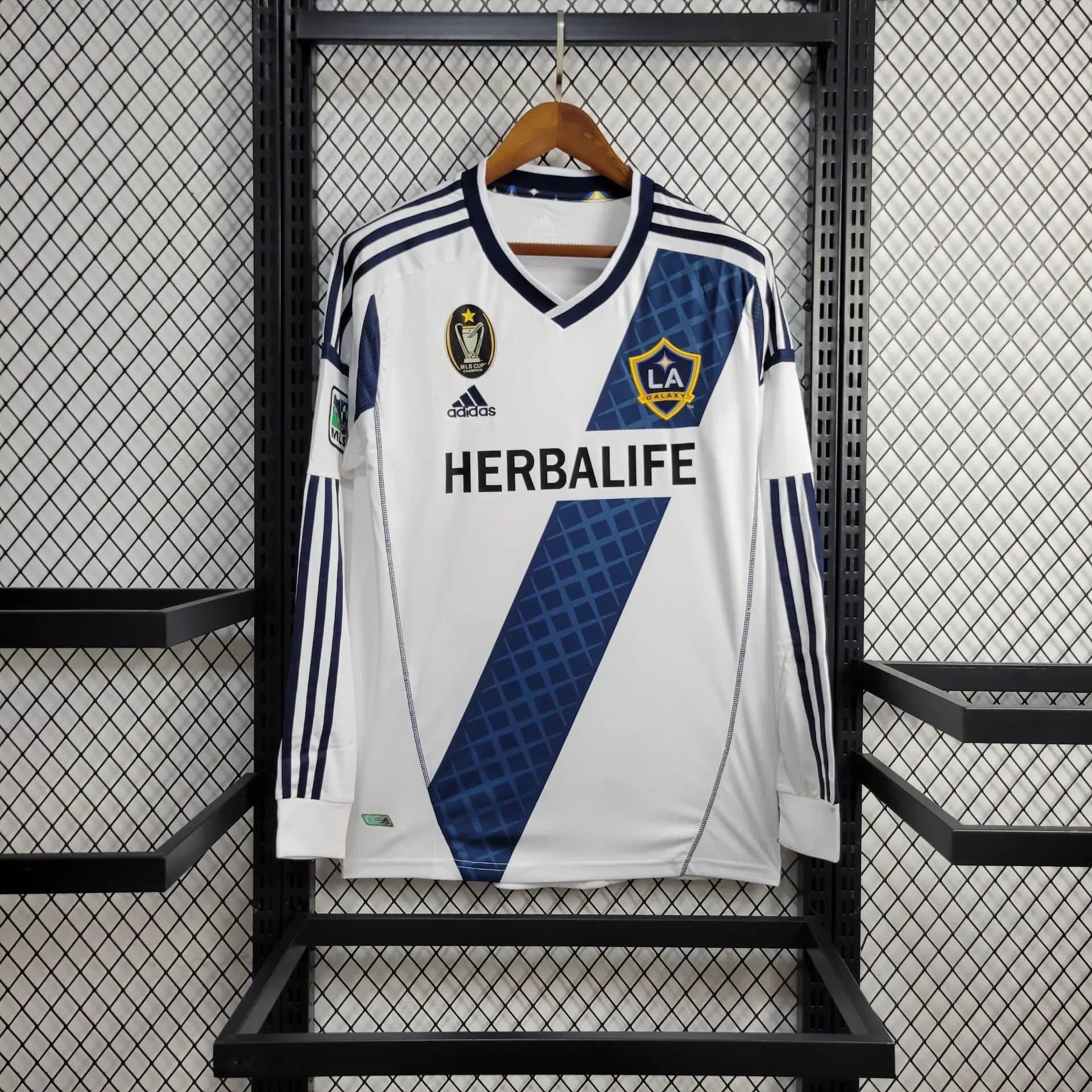 Camiseta LA Galaxy Local Retro Manga Larga 2012