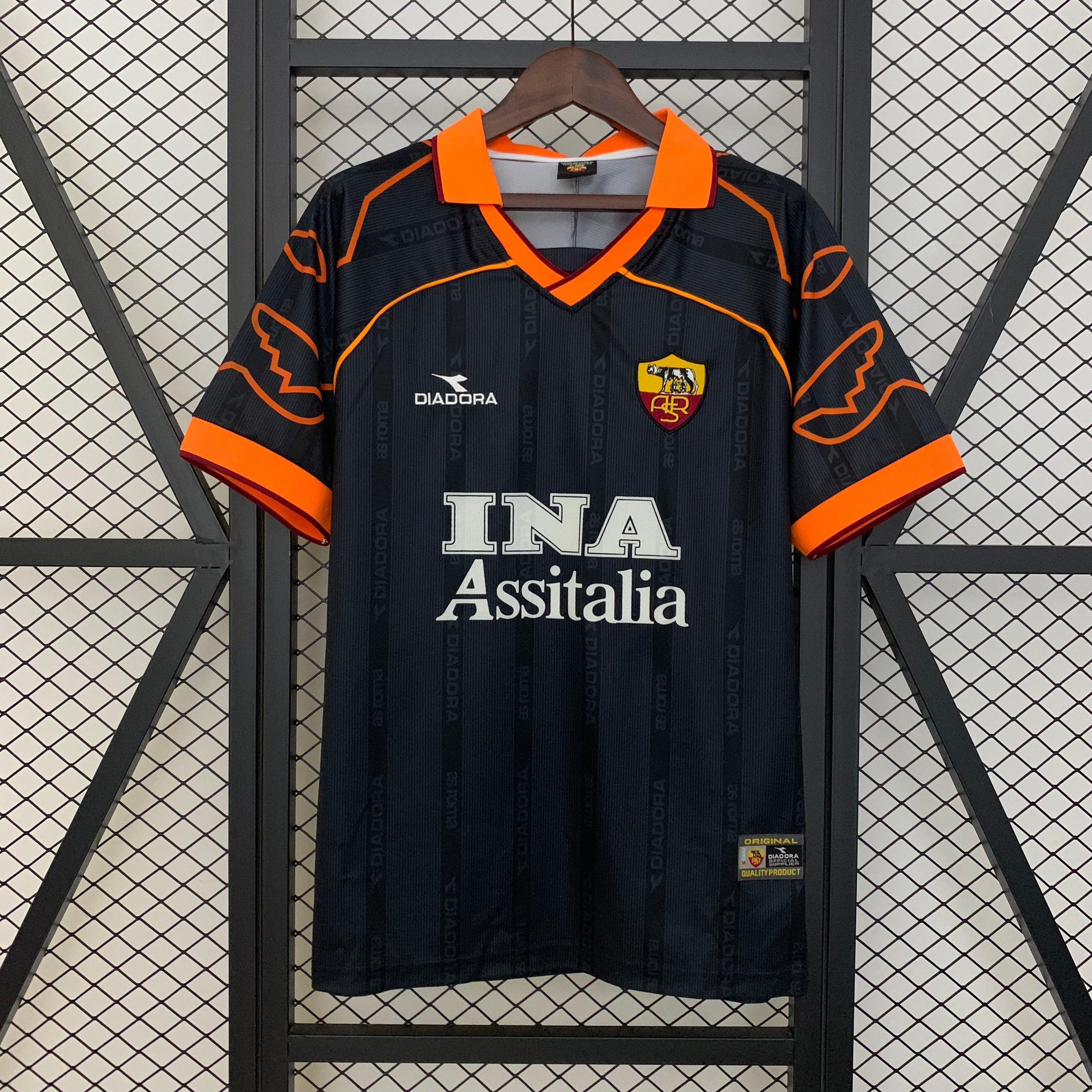 Camiseta AS Roma Visita Retro 1999/00 Versión Fan