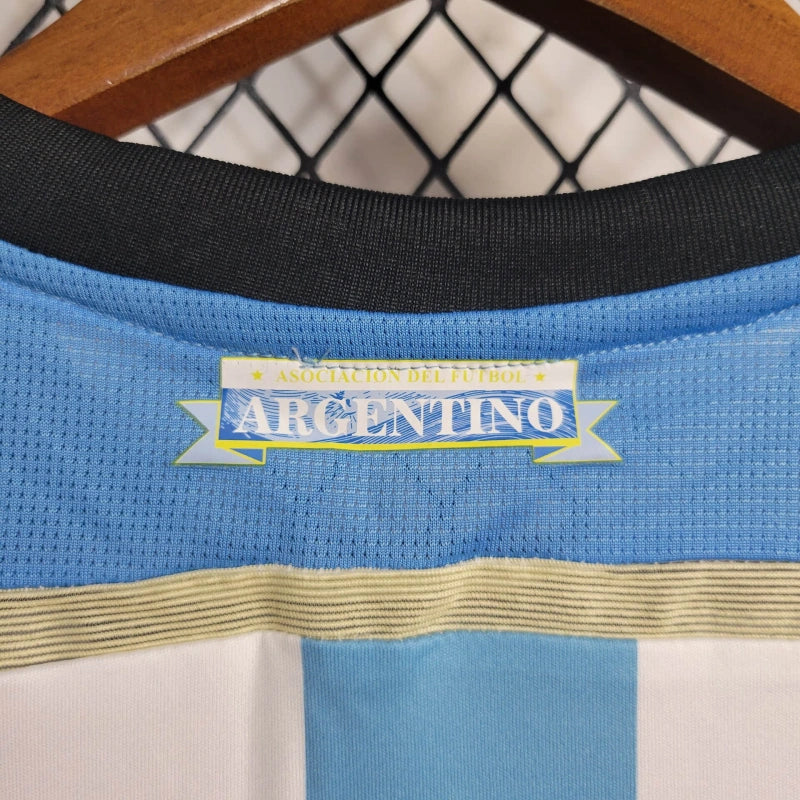 Camiseta Argentina Local Retro 2014 Versión Fan