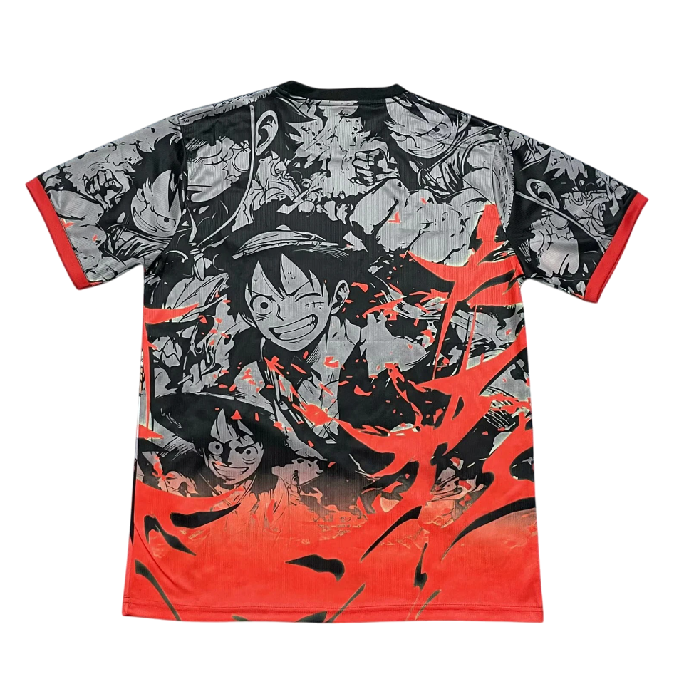Camiseta Japón edición One Piece Black-Red